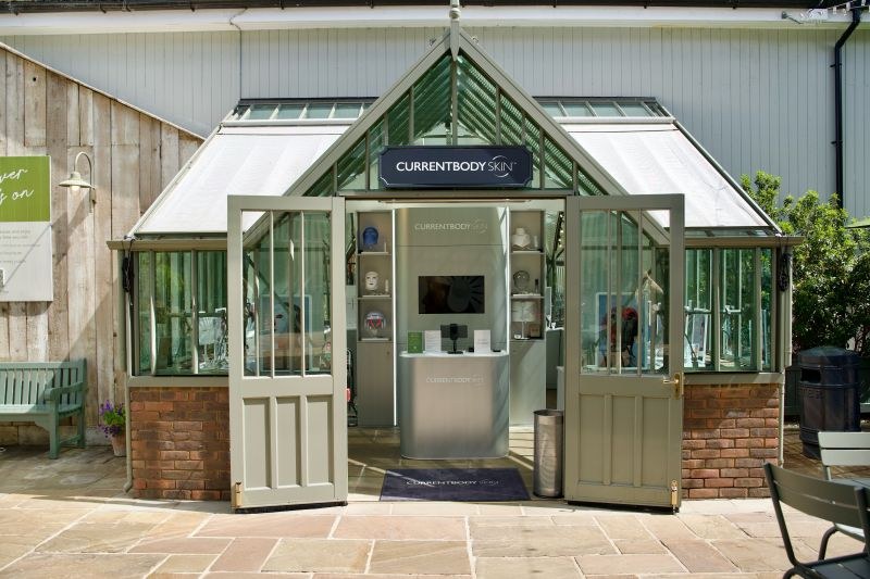 CurrentBody Skin pop-up in the Bicester Village Glasshouse
